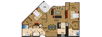 2-bedroom, 2-bathroom in Lorton, VA