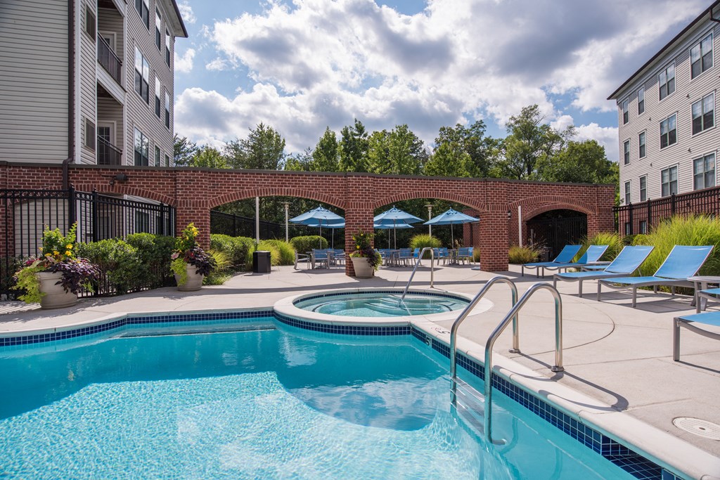 Swimming Pool With Relaxing Sundecks at The Cosmopolitan at Lorton Station, Virginia