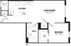 1 Bedroom, 1 Bath 620 SF A21 Modern 1 Bedroom Crystal City Arlington VA Apartment Rentals