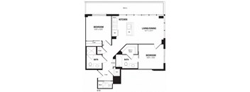 2 Bedroom Crystal City Apartments Arlington VA