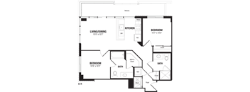 Modern 2 Bedroom Crystal City Apartments Arlington VA