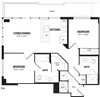 2 Bedroom, 2 Bath 841 SF C14 Modern 2 Bedroom Crystal City Apartments Arlington VA