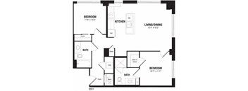 2 Bedroom Crystal City Apartments Arlington VA