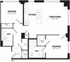 2 Bedroom, 2 Bath 944 SF C21 2 Bedroom Crystal City Apartments Arlington VA
