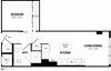 Studio, 1 Bath 568 SF S31 Modern Studio Apartments in Crystal City Arlington VA