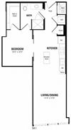 Studio, 1 Bath 713 SF S41 Renovated Studio Apartments in Crystal City Arlington VA