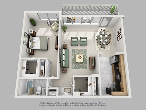 1 Bedroom Crystal City Arlington VA Apartment Rentals