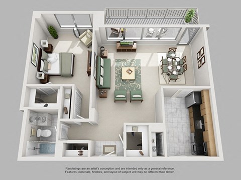 Modern 1 Bedroom Crystal City Arlington VA Apartment Rentals