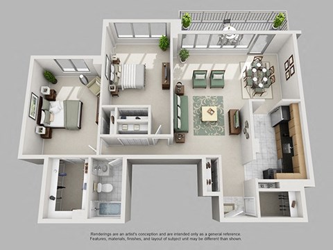 Modern 2 Bedroom Crystal City Arlington VA Apartment Rentals