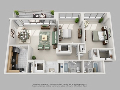 2 Bedroom Crystal City Arlington VA Apartment Rentals