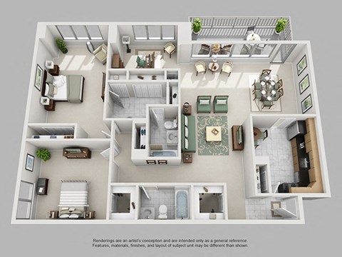 Spacious 2 Bedroom Crystal City Arlington VA Apartment Rentals