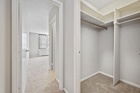 Spacious Closet View at Crystal Square, Arlington