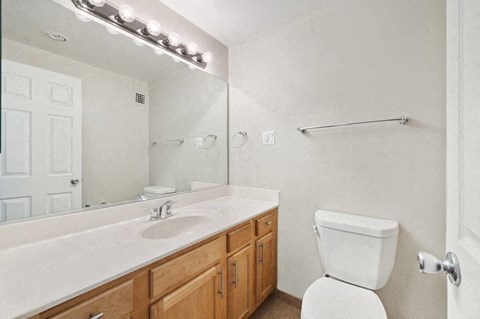 Renovated Bathrooms With Quartz Counters at Crystal Square, Arlington, Virginia