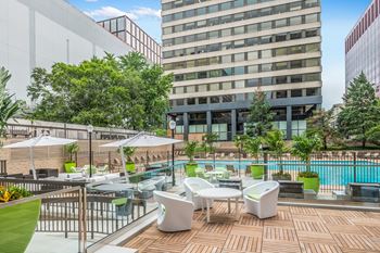 Lounge Swimming Pool With Cabana at Crystal Square, Arlington, VA, 22202