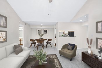 Dining area included in open living spaces Woodbridge military apartments - Photo Gallery 5