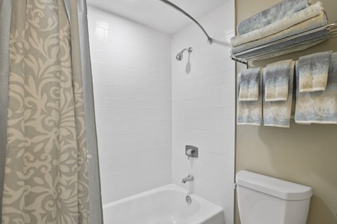 Large Soaking Tub With Tile Backslash at Crystal Square, Virginia, 22202