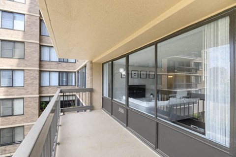 Exceptionally Large Balconies and Outdoor Spaces at Crystal Square, Arlington, 22202