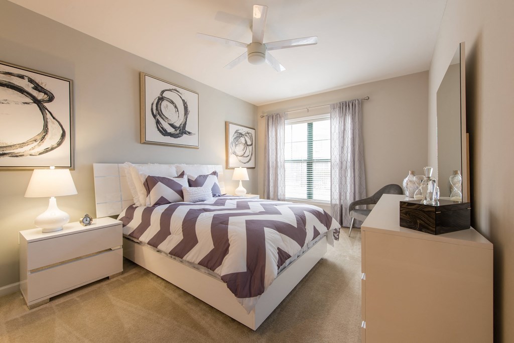 Plush carpet in bedrooms at The Cosmopolitan at Lorton Station, Lorton