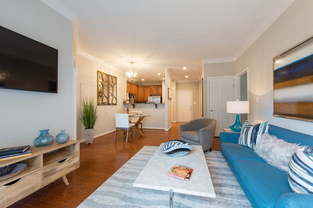 Open design excellent for entertaining at The Cosmopolitan at Lorton Station, Lorton, Virginia