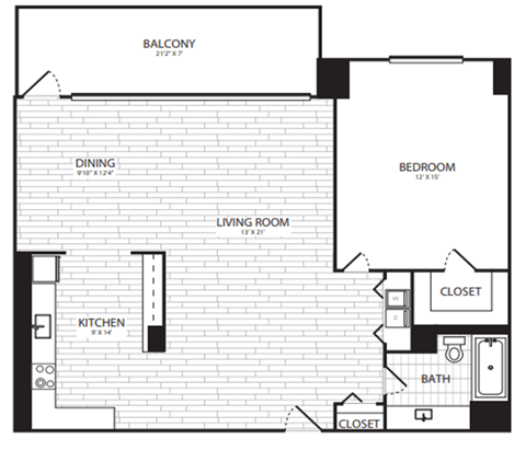 1-bedroom, 1-bath in National Landing