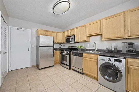 Electric Range In Kitchen at Crystal Square, Virginia