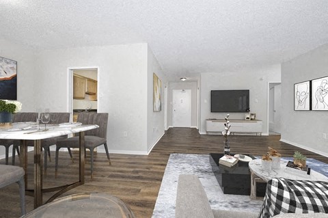 Living Room With Dining Area at Crystal Square, Virginia, 22202