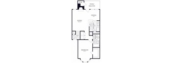 1 Bed, 1 Bath 754 SF 11C