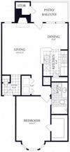1 Bed, 1 Bath 754 SF 11C 1 Bedroom Woodbridge VA Apartment Rentals