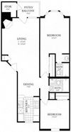 2 Bed, 2 Bath 901 SF 22A Best 2 Bedroom Woodbridge VA Apartment Rentals
