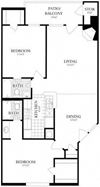 2 Bed, 2 Bath 1038 SF 22D Spacious 2 Bedroom Woodbridge VA Apartment Rentals
