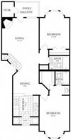 2 Bed, 2 Bath 978 SF 22B Modern 2 Bedroom Woodbridge VA Apartment Rentals