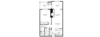 floor plan photo of the den on levering in los angeles, ca