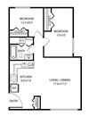 2 Bed, 1 Bath 920 SF Modern 2 Bedroom Rosslyn VA Apartment Rentals