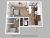 Studio, 1 Bath 336 SF S2 Modern Studio Apartments for Rent in Crystal City Arlington VA