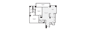 a floor plan of a bedroom apartment