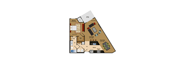 1-bedroom 1-bath in Lorton, VA