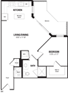 1 Bedroom, 1 Bath 713 SF A4 Best 1 Bedroom Crystal City Arlington VA apartment rentals