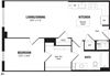 1 Bedroom, 1 Bath 732 SF A5 1 Bedroom Crystal City Arlington VA apartment rentals