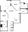 2 Bedroom, 2 Bath 953 SF C15 Modern 2 Bedroom Crystal City Apartments Arlington Virginia