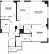 2 Bedroom, 2 Bath 987 SF C2 Spacious 2 Bedroom Crystal City Apartments Arlington VA