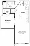 Studio, 1 Bath 620 SF S4 Best studio apartments in Crystal City Arlington VA