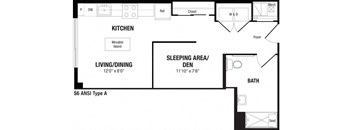 Renovated studio apartments in Crystal City Arlington Virginia