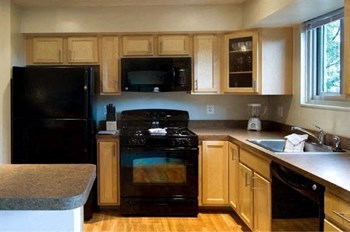 Kitchens with Modern Appliances including Dishwasher, Garbage Disposal, and Microwave Apartment Rentals in Rosslyn VA - Photo Gallery 6