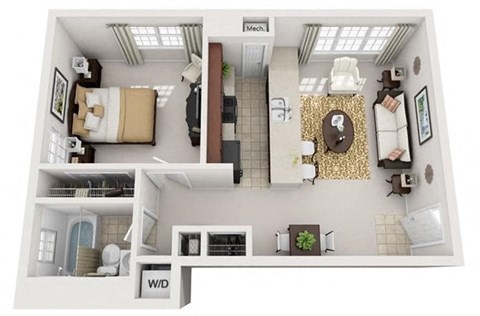 1 Bedroom National Landing Arlington VA Apartment Rentals