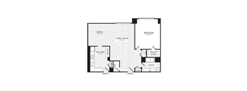 Spacious 1-bed, 1-bath in National Landing