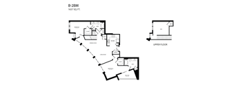 A black and white image of a floor plan for a 1637 square foot home.