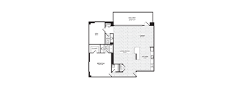 Spacious 1-bed + den, 1 bath in National Landing