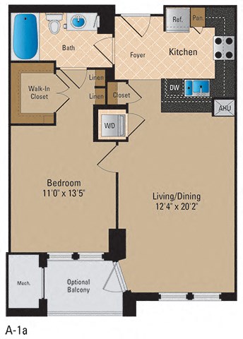 Modern 1 Bedroom Pentagon City Arlington VA Apartment Rentals