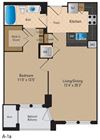 1 Bedroom, 1 Bath 729 SF A3 Modern 1 Bedroom Pentagon City Arlington VA Apartment Rentals