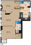 2 Bedroom, 2 Bath 1082 SF B5 Modern 2 Bedroom Pentagon City Arlington VA Apartment Rentals